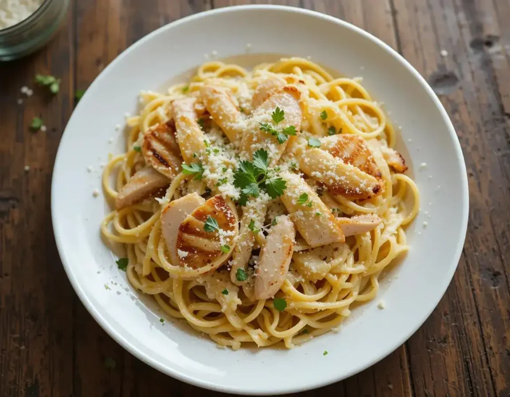 Garlic Parmesan Chicken Pasta