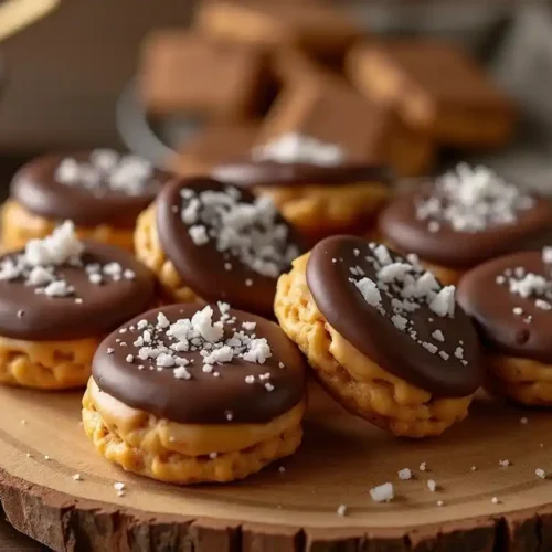 Cheez It Peanut Butter and Chocolate Magic displayed on a rustic wooden surface with a warm, inviting atmosphere.