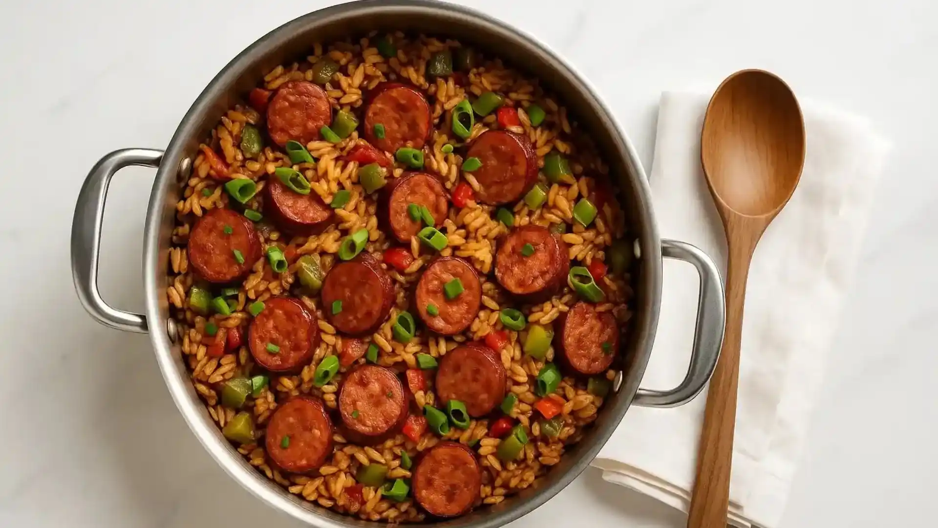 Hearty Cajun Sausage and Rice Skillet