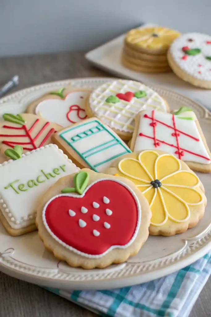 Easy Royal Icing Sugar Cookies (For Teacher Gifts)