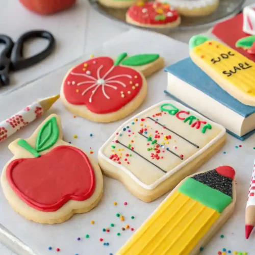 Soft Cut-Out Sugar Cookies (Perfect for School-Themed Decorating)