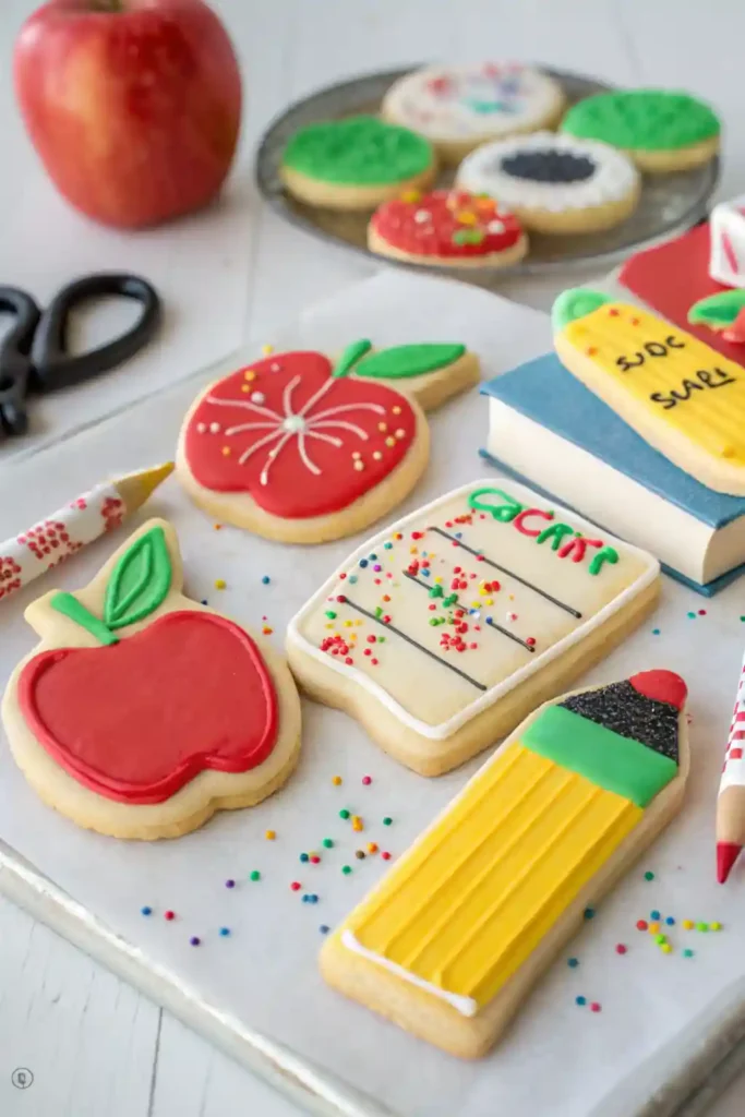 Soft Cut-Out Sugar Cookies (Perfect for School-Themed Decorating)