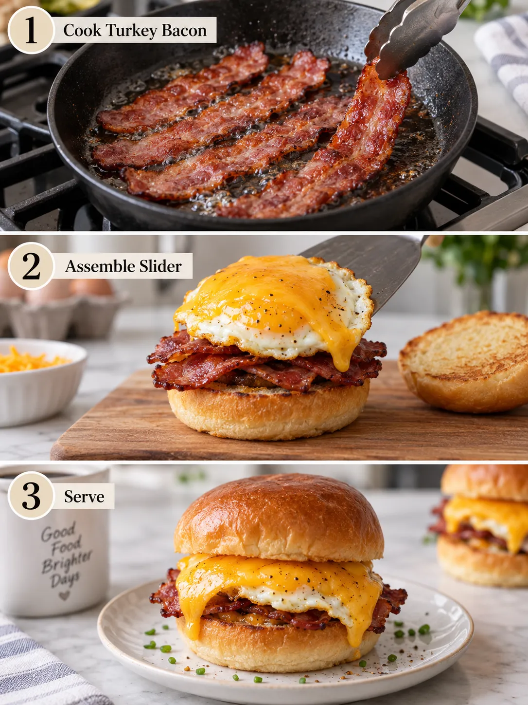 Breakfast Sliders Process Collage