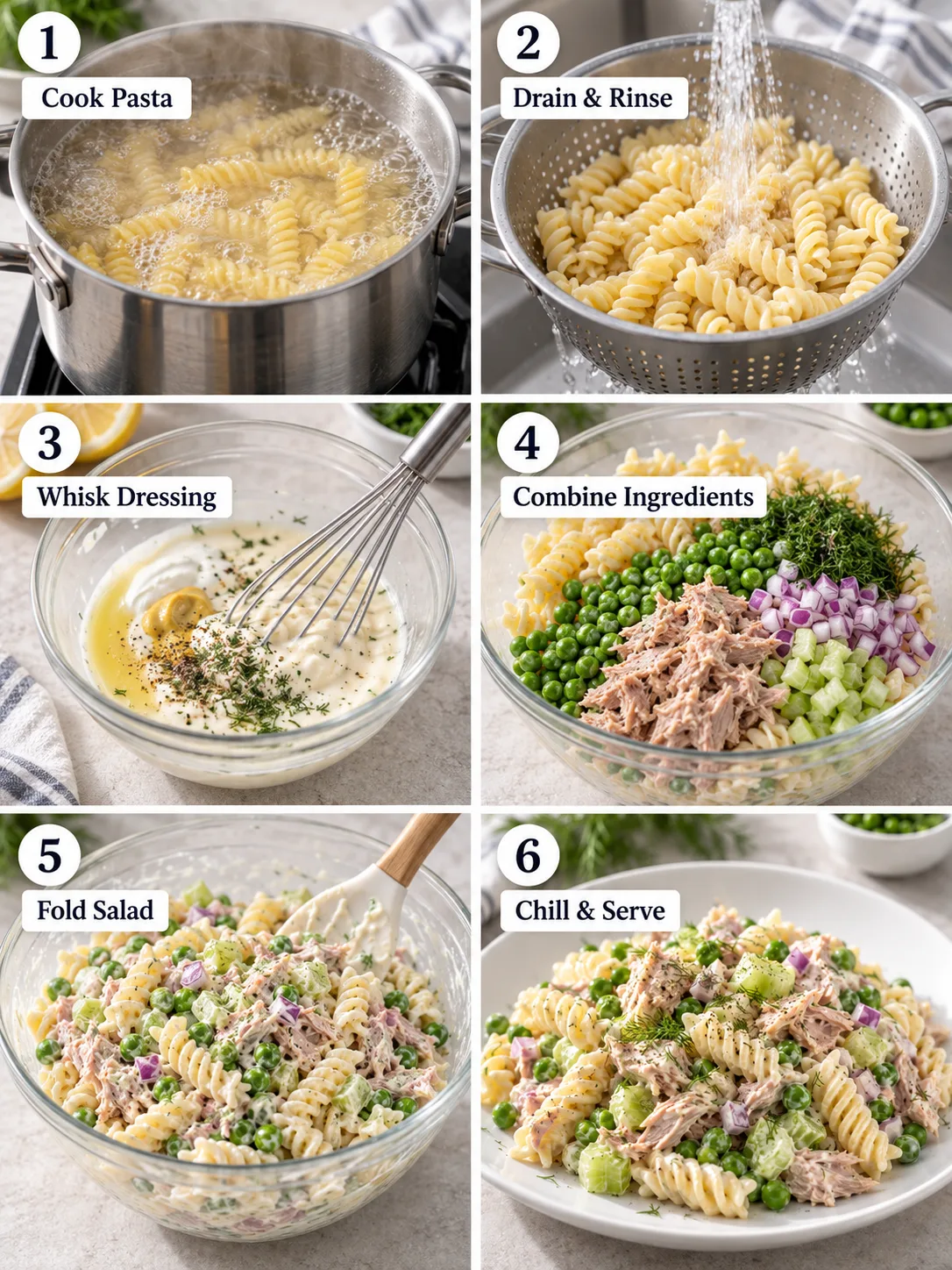 Tuna Pasta Salad Instructions Image
