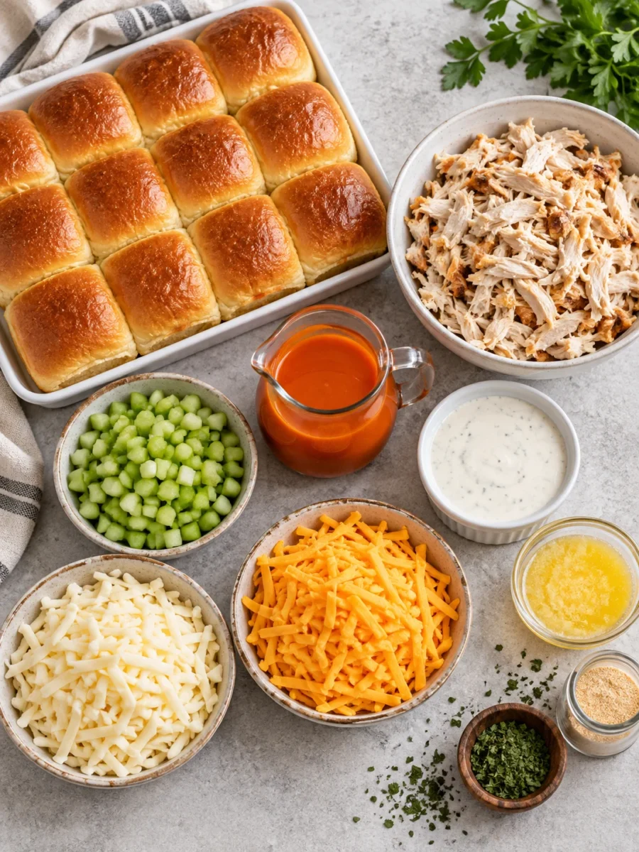 easy buffalo chicken sliders recipe 4