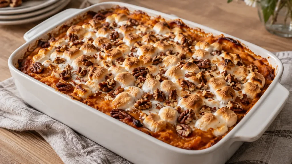easy sweet potato casserole recipe hero