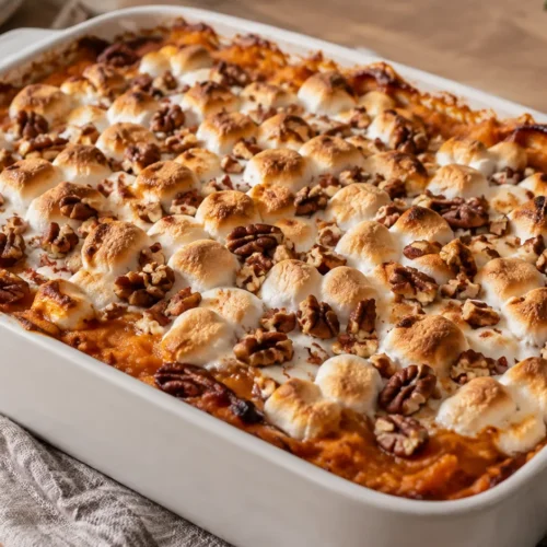easy sweet potato casserole recipe hero