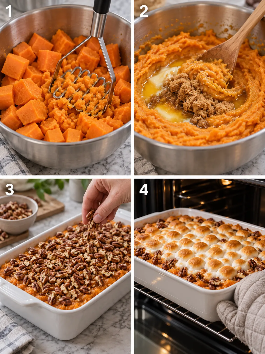 easy sweet potato casserole recipe instructions